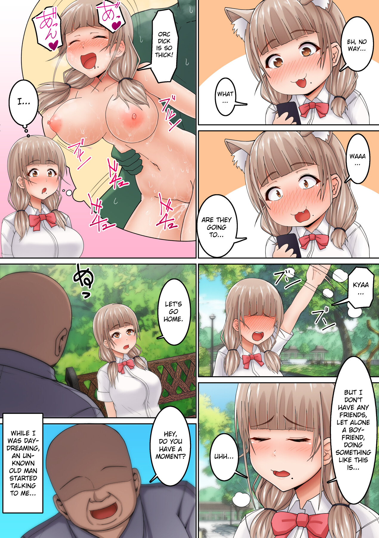 hentai manga I can\'t resist his erotic massage! ~ A socially awkward. JK who is made to cum by an Ojisan ~